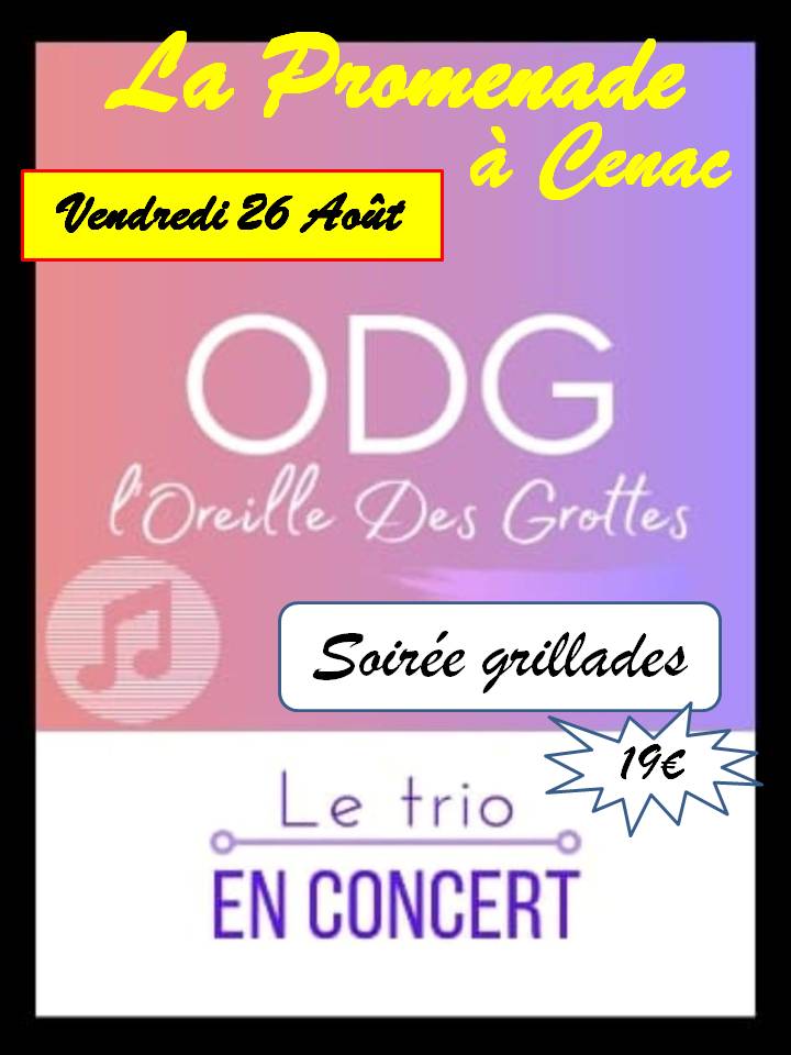 Grillades à volonté avec le groupe ODG